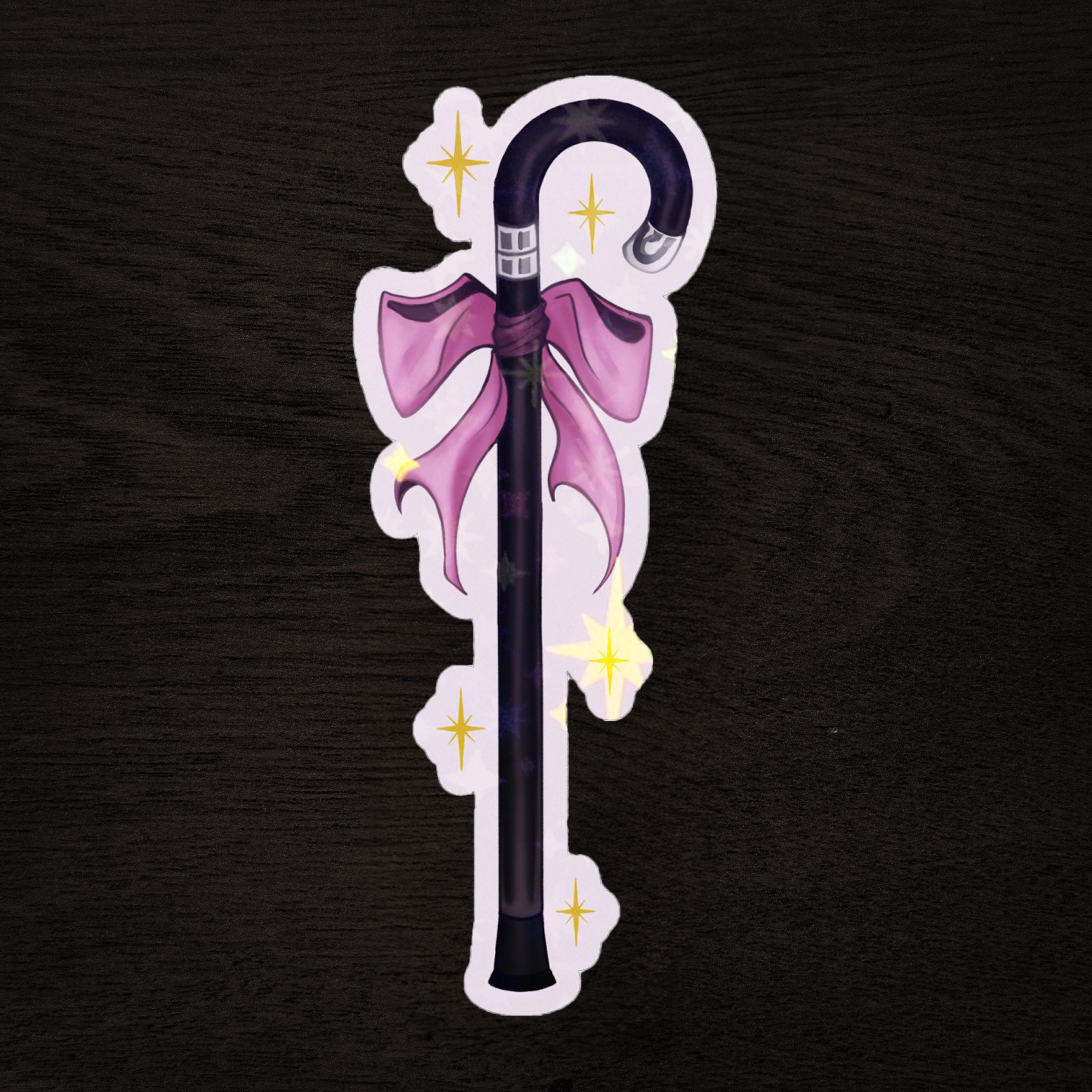Chaos Canes Holographic stickers ✦ Bow