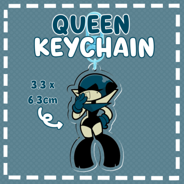 DELTARUNE Queen Keychain