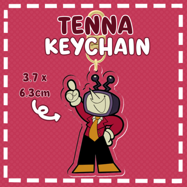 DELTARUNE Tenna Keychain