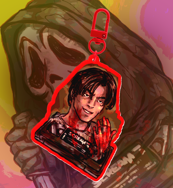 Scream Billy Loomis -Ghostface- Acrylic Ripple Keychain