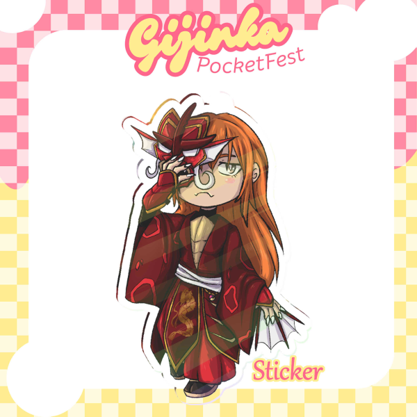 Shiny Gyarados Gijinka Sticker