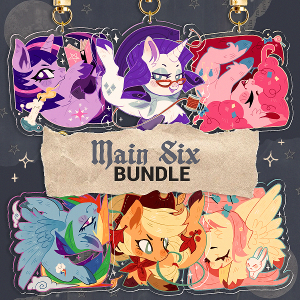 Main six cube keychains bundle🌟