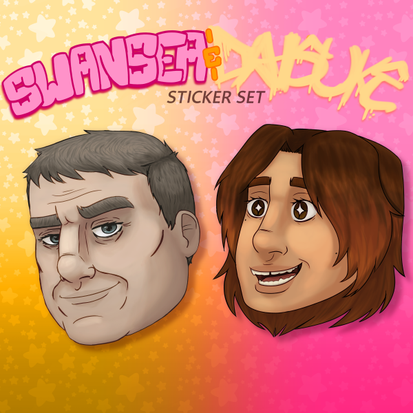 Swansea and Daisuke Sticker Set