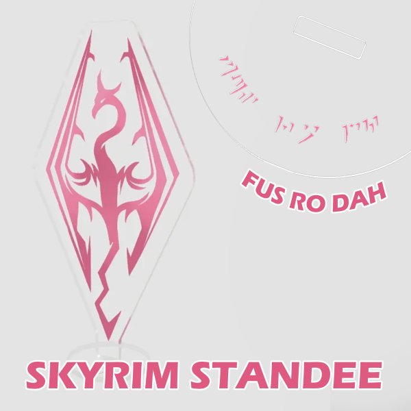 Pink Skyrim Standee
