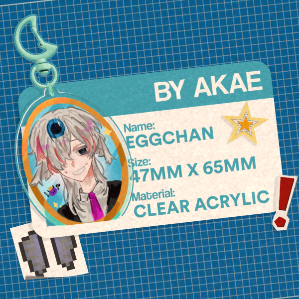 Eggchan Acrylic Keychains