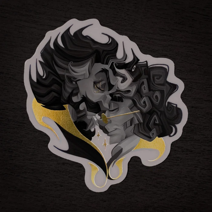 Chromatic Bliss ✦ Hot Stamping Stickers ✦ Rick and FJ