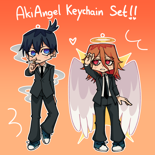 AkiAngel Acrylic Keychains Set