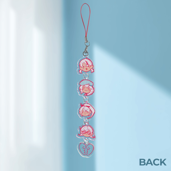 epoxy acrylic keychain 💘 love bullet - cupid connection