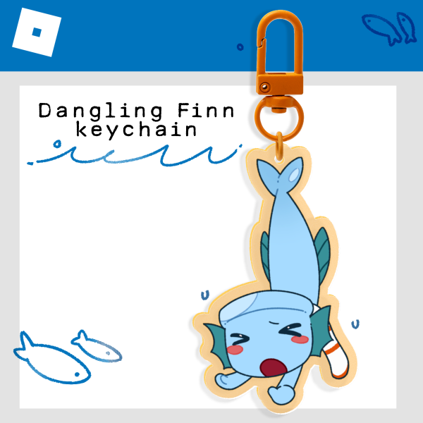 Dangling Finn keychain