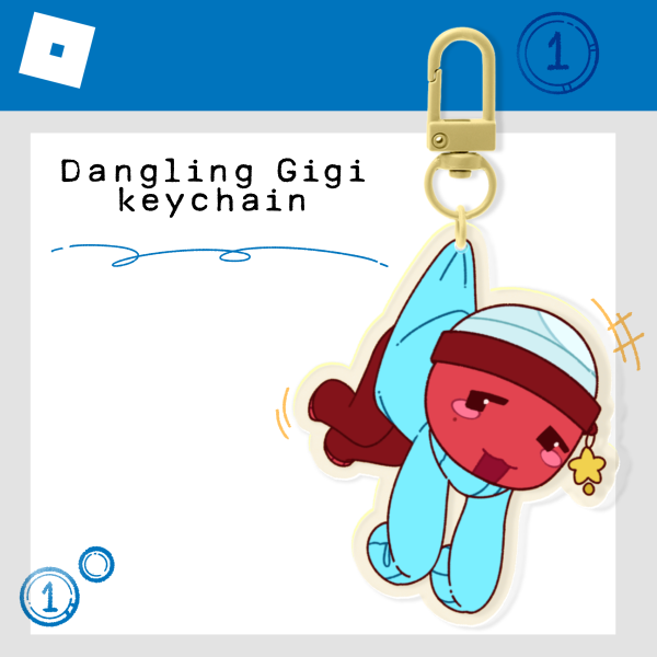 Dangling Gigi keychain