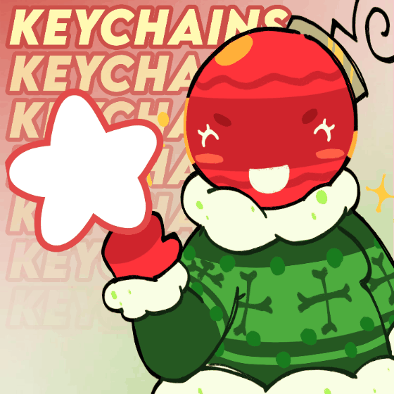 Clear Acrylic Bobette Dandy's World Keychains