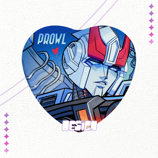 [Icy Gaze] Sparkly Heart Badge