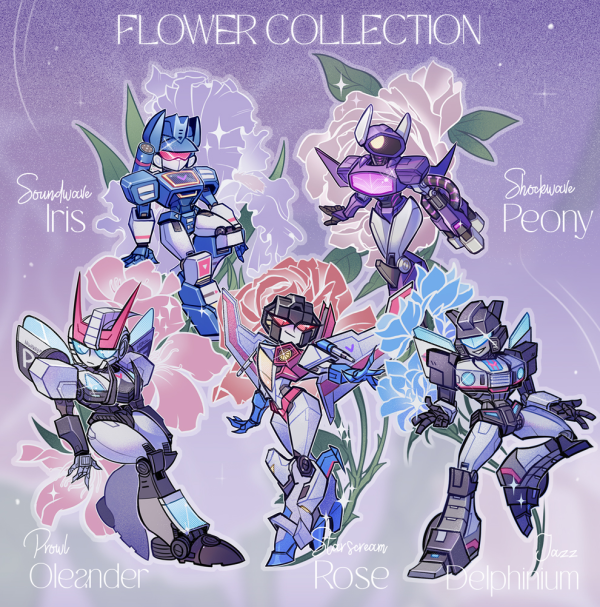 Flower Acrylic Charms collection