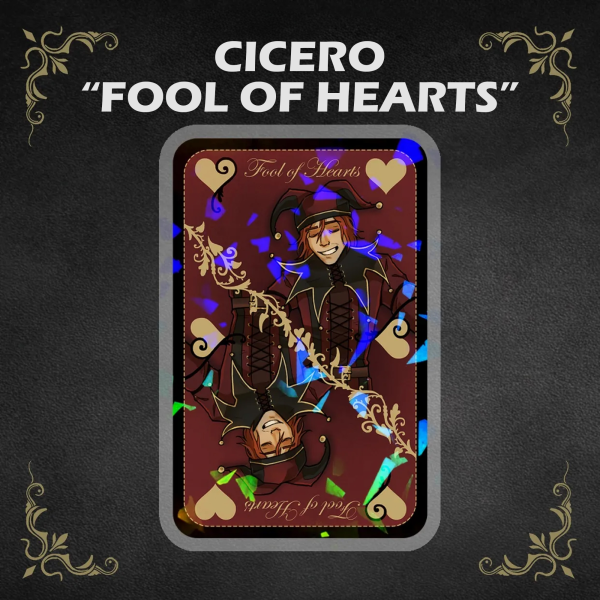 "Fool of Hearts" Cicero Sticker