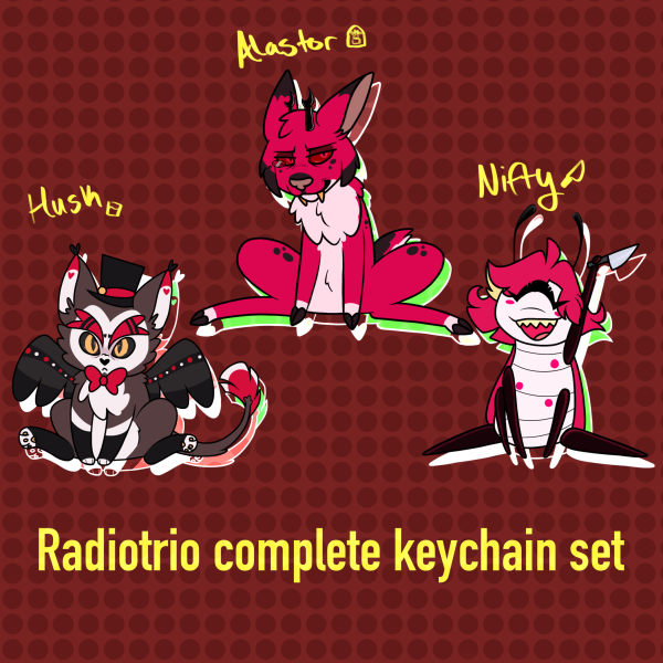 Radiotrio Complete Keychain Set