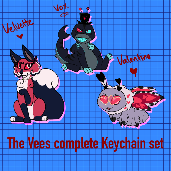 The Vees Animal Keychain Set