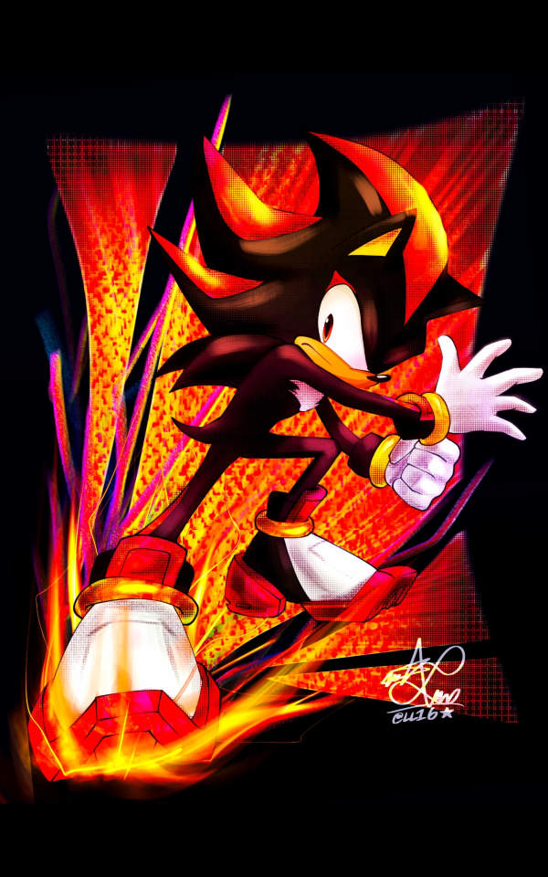 Shadow The Hedgehog A3 Poster Printing