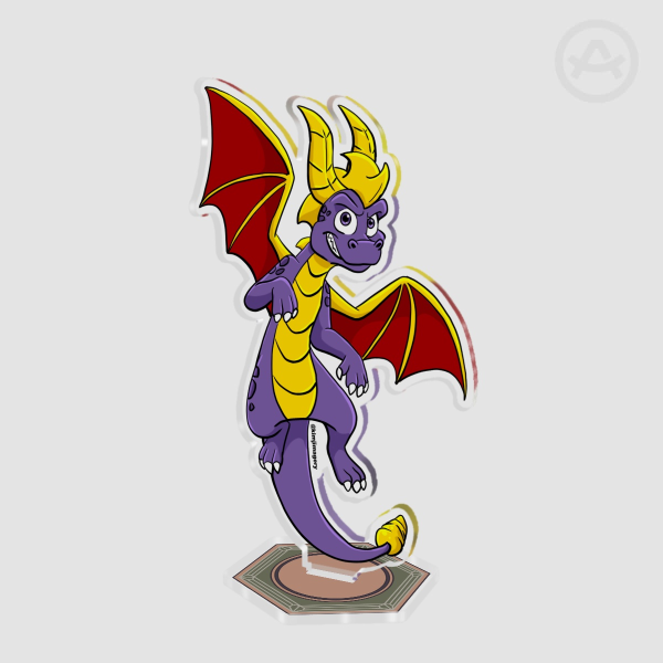 Purple Dragon Acrylic Standee