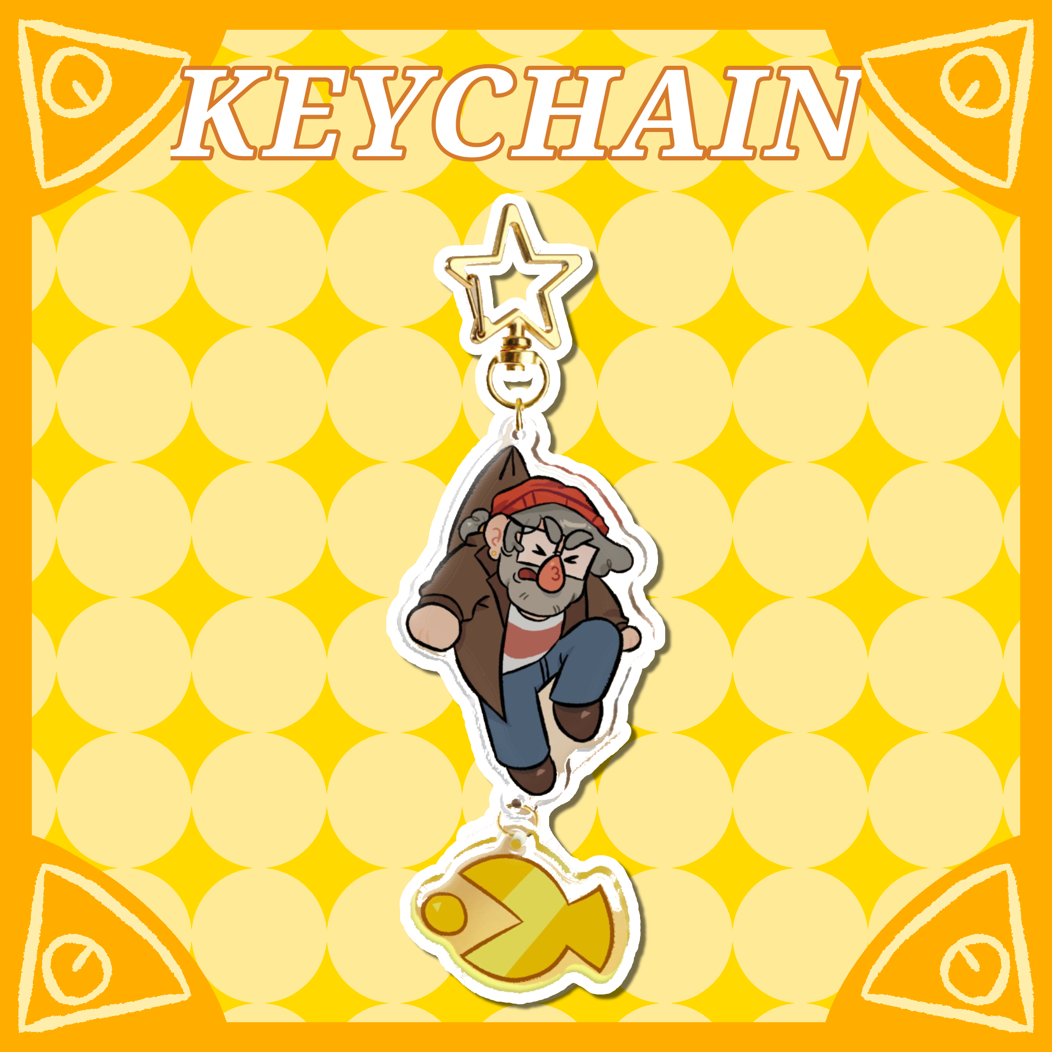 Sea Grunks Stan Epoxy Keychain