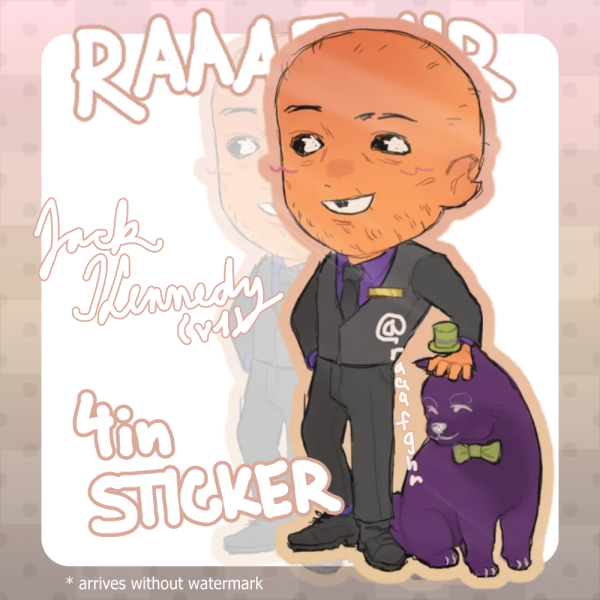 Jack Kennedy (DSAF 3) Sticker v1 (4in)