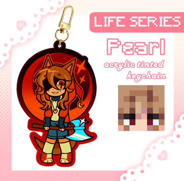 Double Life Pearl Keychain