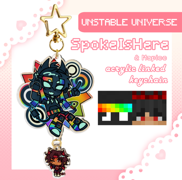 SpokeIsHere & Mapicc Linked Keychain