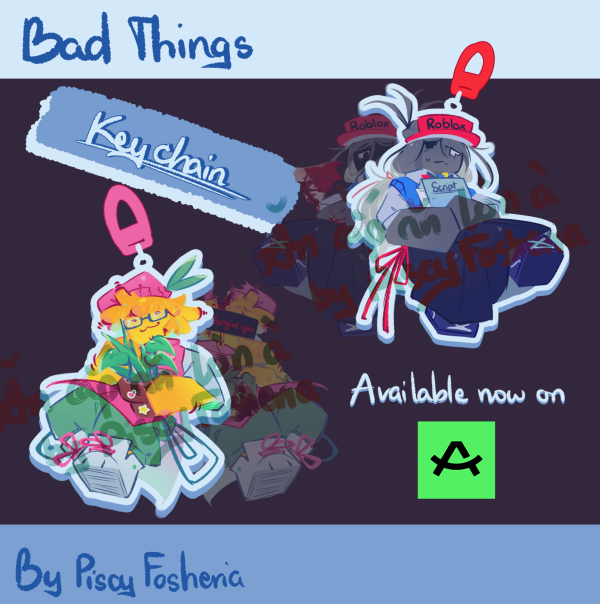 Bad Things keychain set