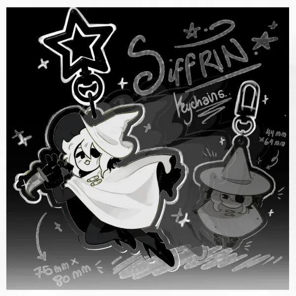 Siffrins | Clear Acrylic Keychains