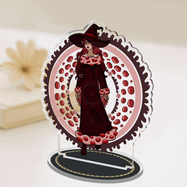 Bleeding Mushroom Witch Acrylic Standees