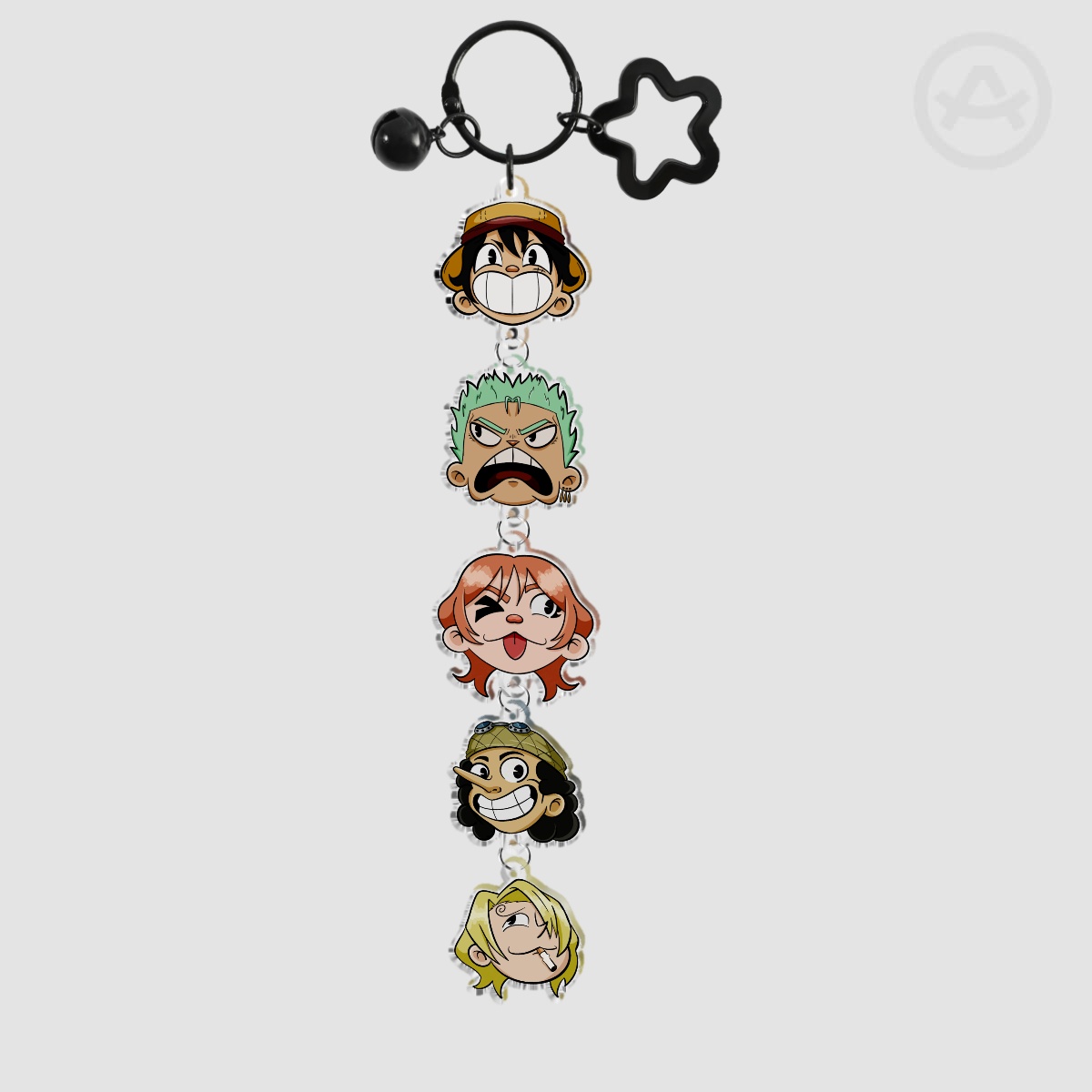 Original 5 Straw Hats Connection Keychain