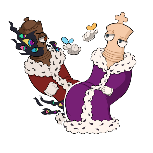 Kinger + Queenie Duo Keychains