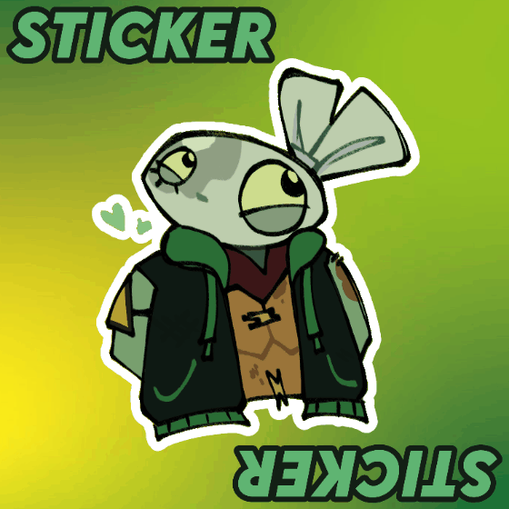 Die Cut Garbo Meleeniacs Sticker