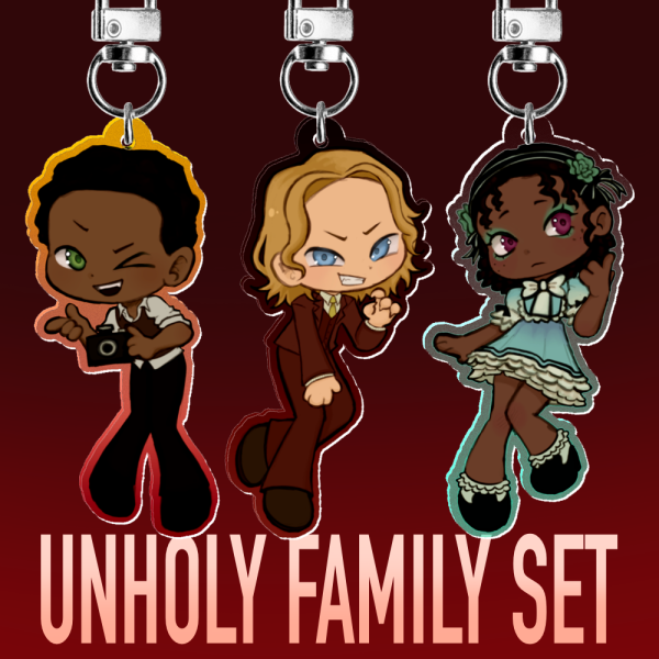 unholy family keychain set (IWTV)