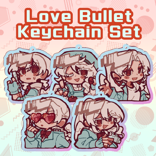 Love Bullet Keychain Set