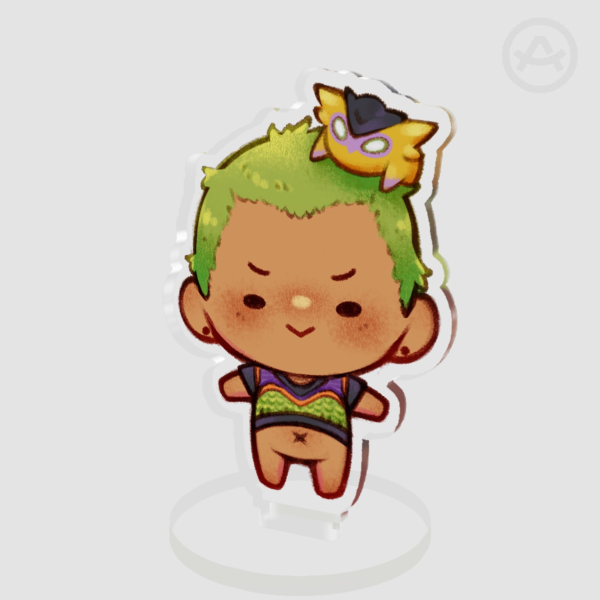 "Belly cheeb" : Gekko (Valorant) | Clear Acrylic Standees