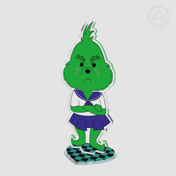 Tsundere Grinch Acrylic Standee