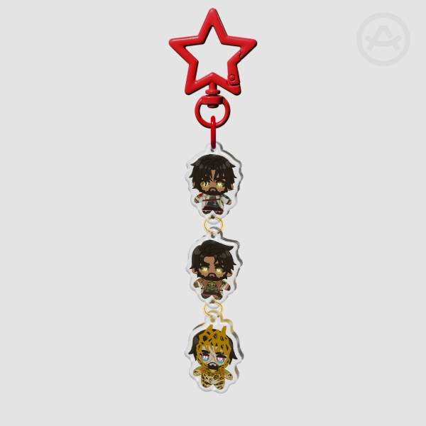 Doomed Timeline Jayce Epoxy Connection Acrylic Keychains