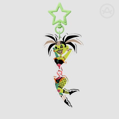 Zarah The Zombie Keychain