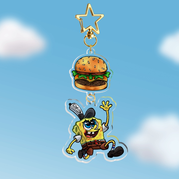 Spongebob KrabbyPatty Keychain