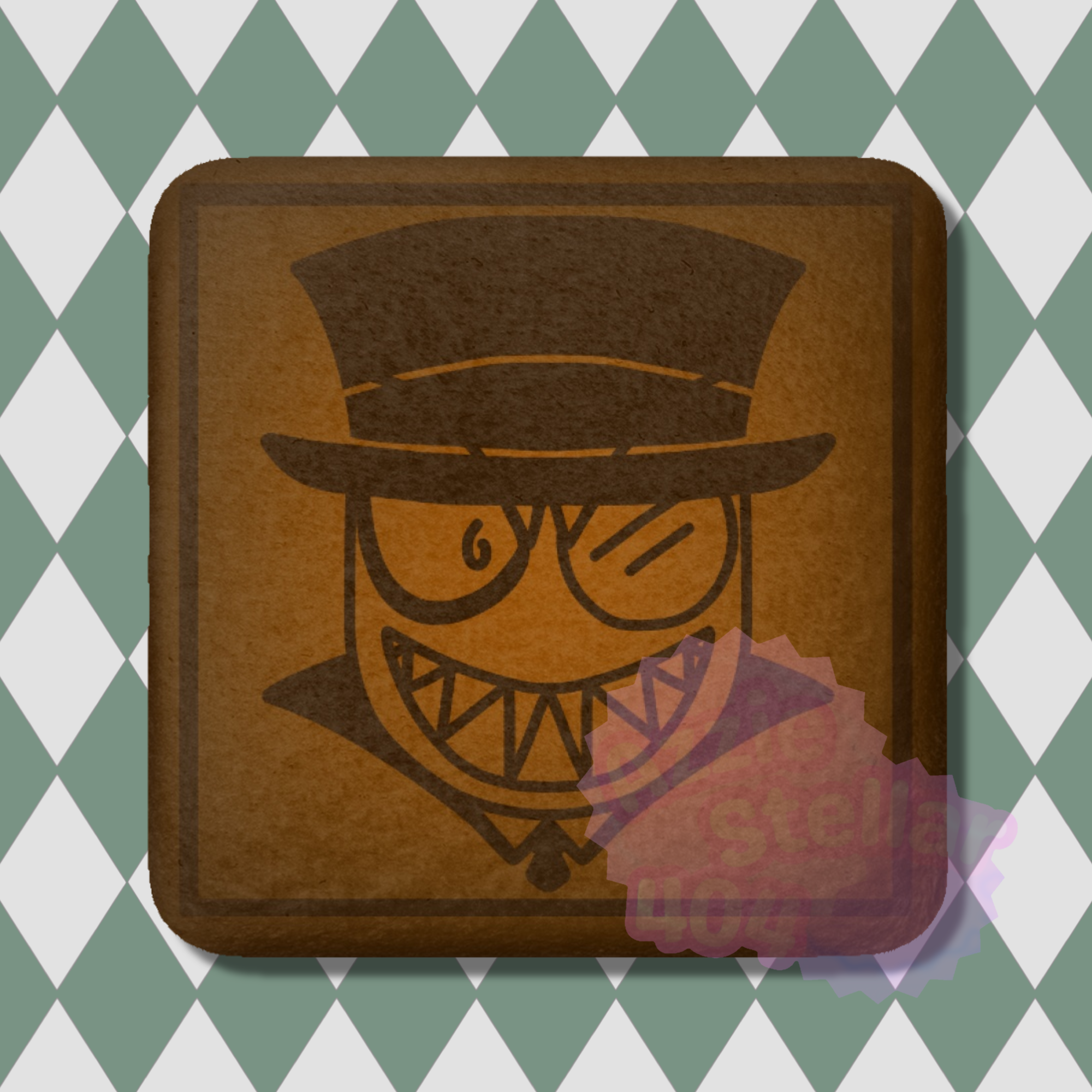 Black Hat Chocolate Ice Cream Square