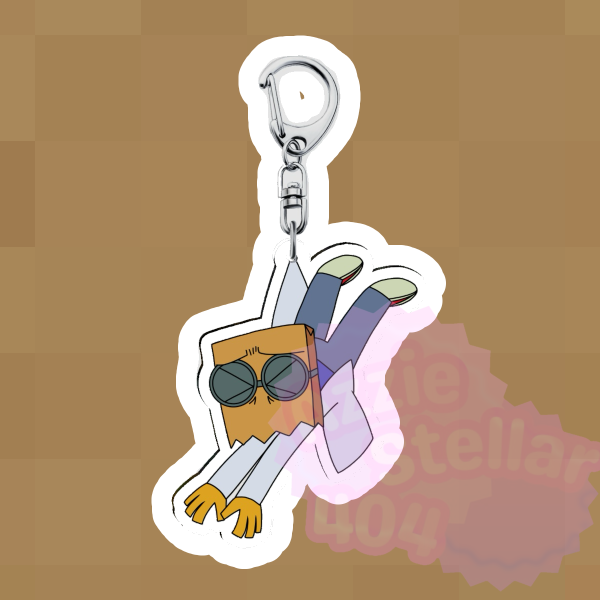 Dr. Flug Clear Acrylic Keychain