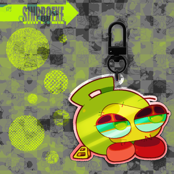 SINPROEXE.NET ↪ scalene (A) clear acrylic keychain