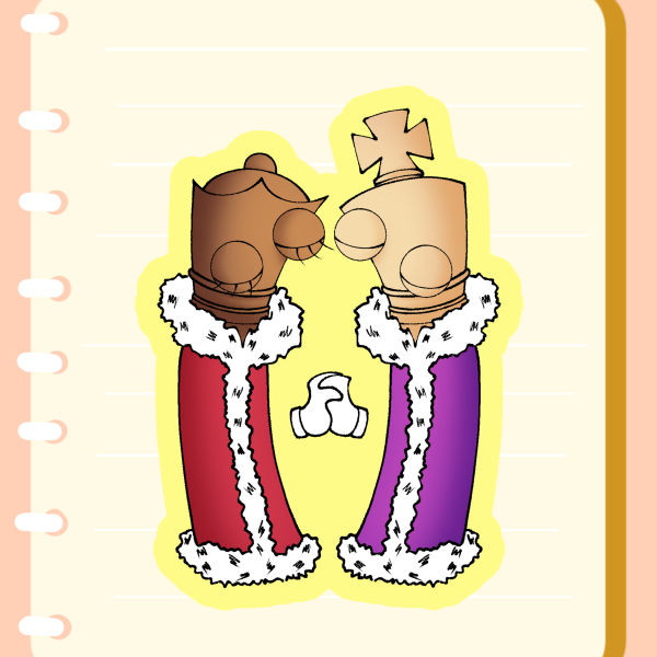 Kinger and Queenie tadc sticker