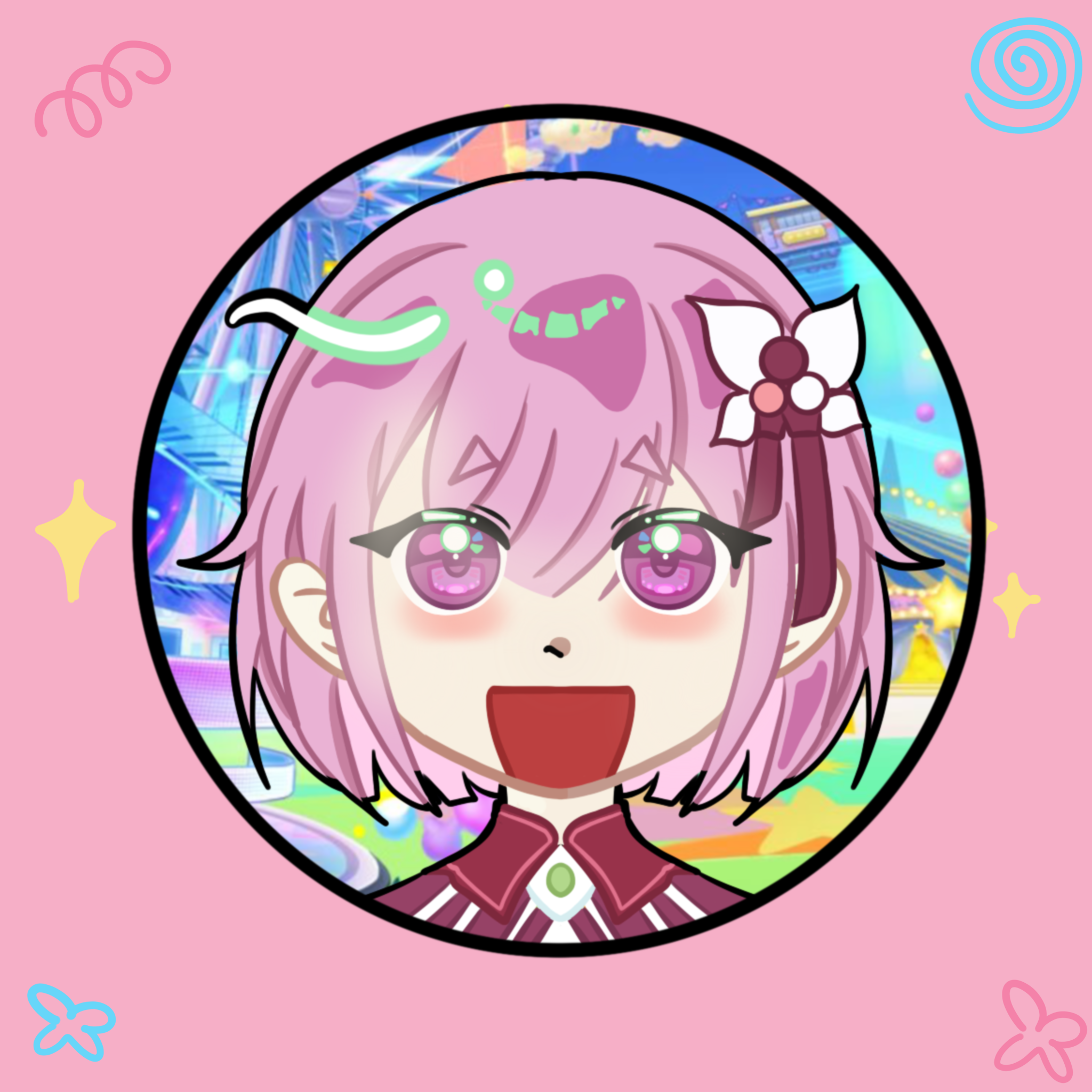 Wonderland x showtime pin button emu