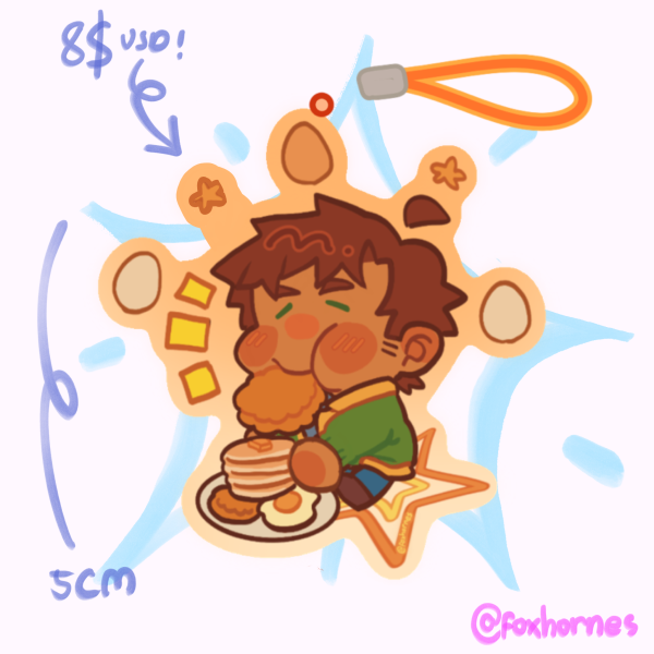 (STARDEW VALLEY) alex lanyard charm! (5cm)