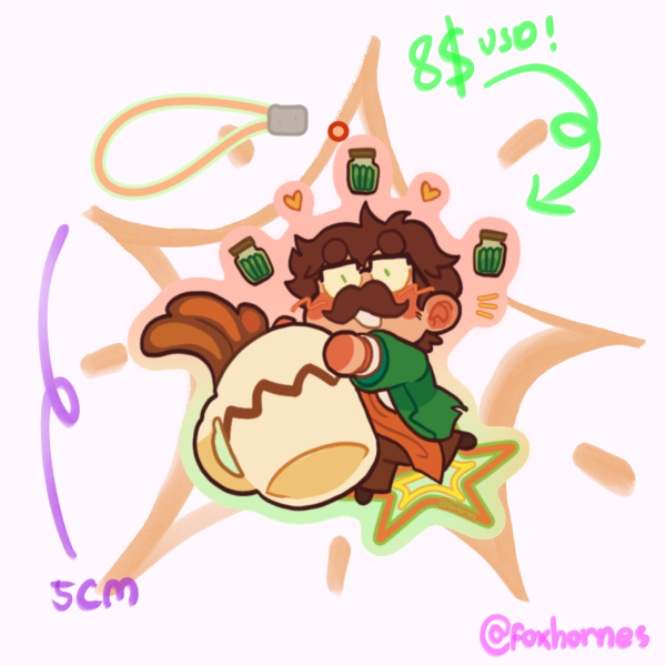 (STARDEW VALLEY) harvey lanyard charm! (5cm)