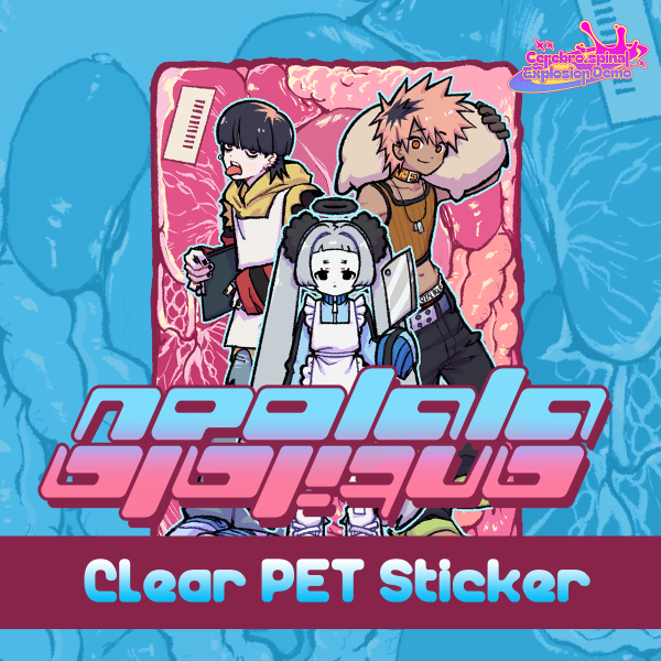 Neolala's Butchery clear PET Vinyl Die Cut Stickers