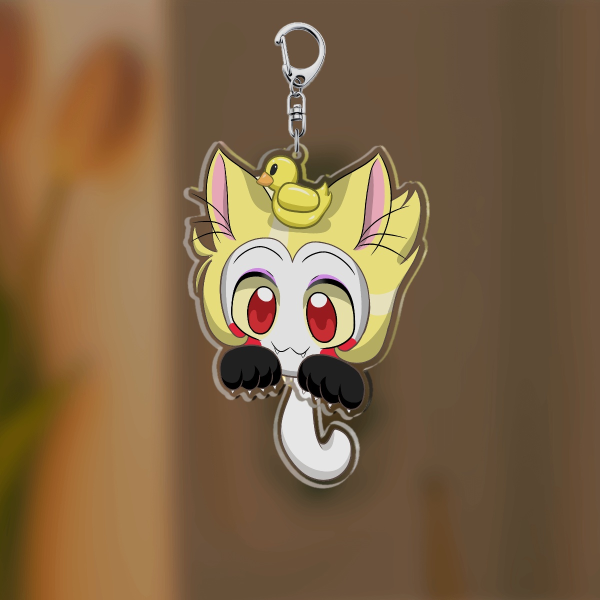Lucifer Hazbin Hotel Cat Tail-wagging Pendant