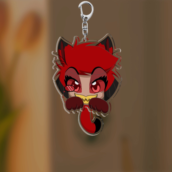 Alastor Hazbin Hotel Cat Tail-wagging Pendant