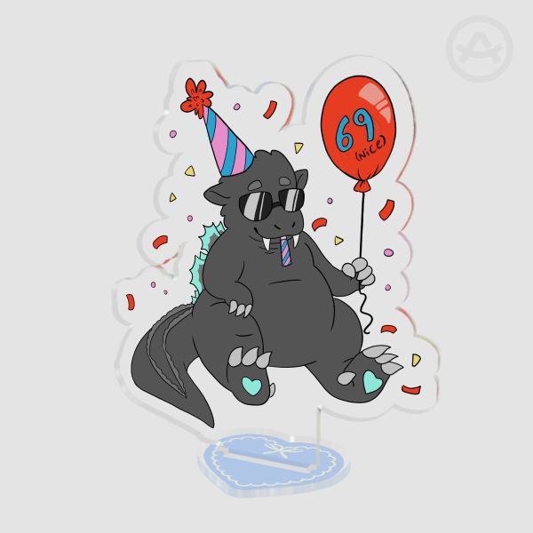 Godzilla Birthday - Clear Acrylic Standee